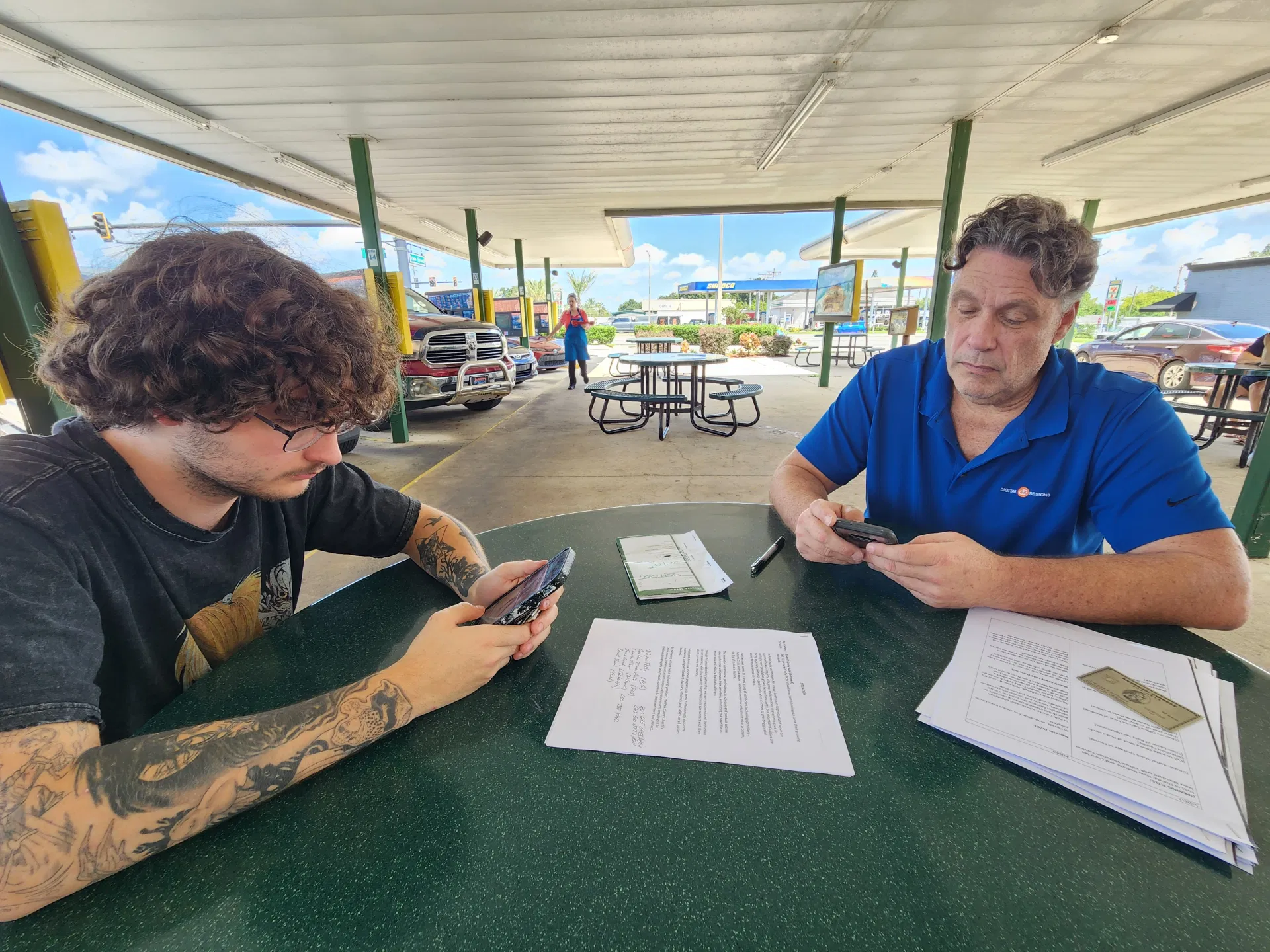 We reviewed the shot list over Sonic drinks in the Florida heat.
