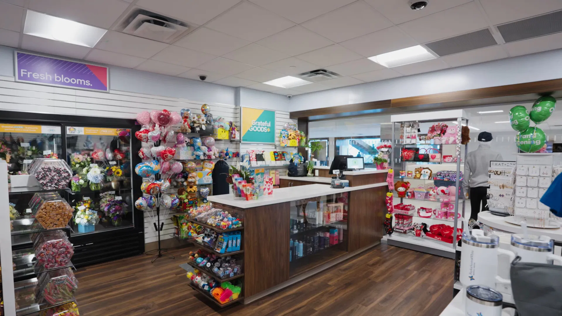Baylor Scott & White Irving gift shop retail commercial featuring branded merchandise and store displays